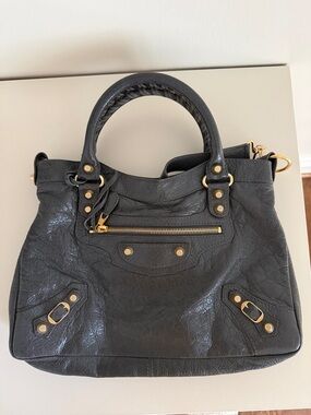 Balenciaga Grey Leather Giant 12 GH First Tote
